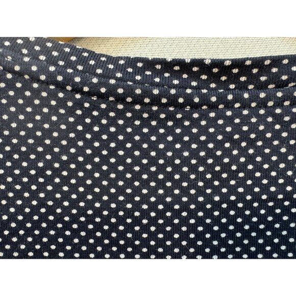 Tommy Hilfiger Womens V-Neck T-Shirt Size S Navy Polka Dots Short Sleeves Casual - Picture 12 of 12